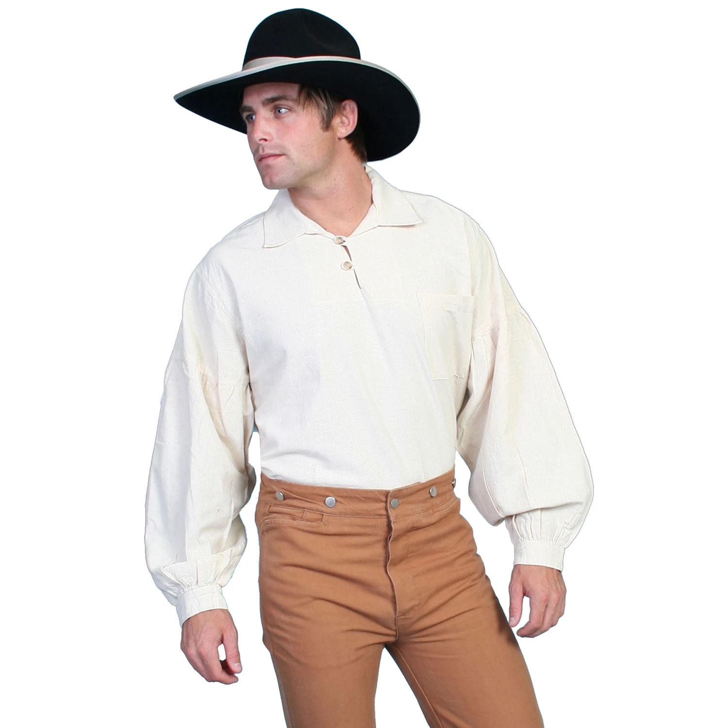 Scully Men's RangeWear Pullover Shirt - Natural