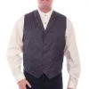 Scully Mens Chocolate Polyester Distinguished Vest