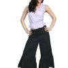 Scully RangeWear Womens Black 100% Cotton Ruffle Crochet Lace Pants Bloomers