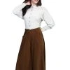 Scully RangeWear Womens Brown Polyester Western Split Skirt