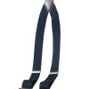 Scully Womens Navy Elastic Leather Suspenders