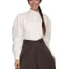 Scully Rangewear Ladies Old West Blouse - Ivory