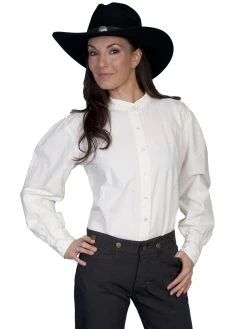 Scully Rangewear Ladies Ranch Blouse - Ivory