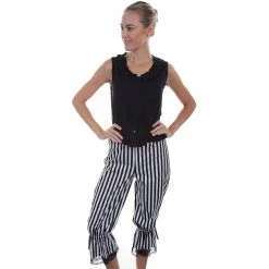 Scully Rangewear Ladies Striped Bloomers - Black/White