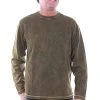 Scully Mens Military 100% Cotton Beefy Ribbed L/S T-Shirt