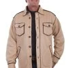 Scully Mens Bark Polyester Sherpa Jacket