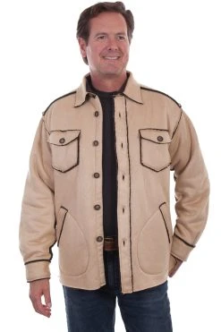 Scully Mens Bark Polyester Sherpa Jacket